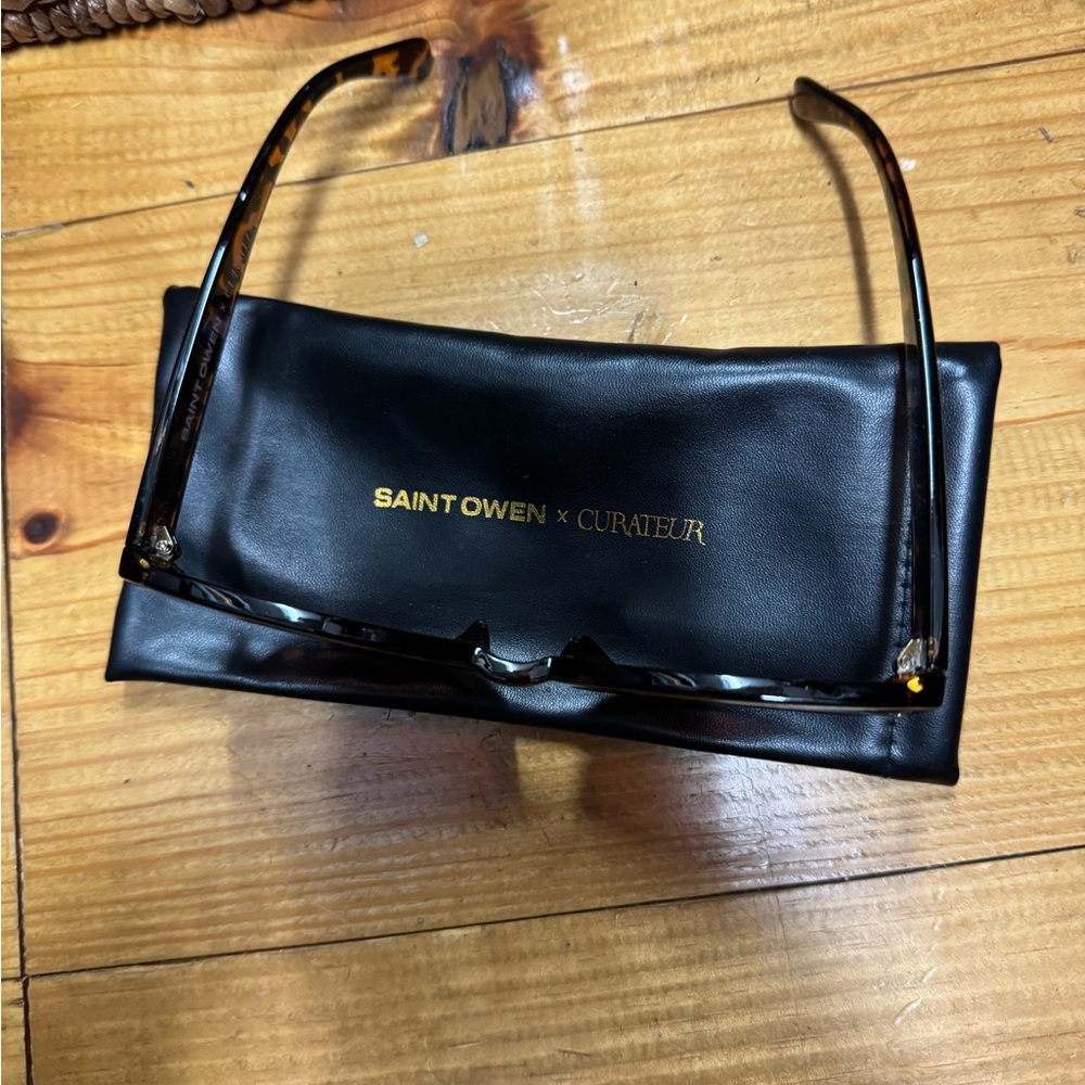 SAINT OWEN x CURATEUR Black Soft Sunglasses Pouch
